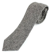 Men's Wool Knit Skinny Vertical Weave Necktie Tie - 2 1/2" Width Textured Worn Style