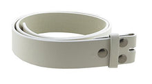 Leather Belt Strap with Smooth Grain Finish 1.5" Wide with Snaps