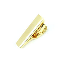 Mens Tie Clip Metallic Finish Super Slim- Vintage Style Modern Design Perfect For Skinny Ties