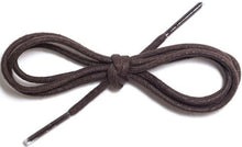 Waxed Cotton Round Shoelaces 1/8" Thick Solid Colors For Dress Shoes