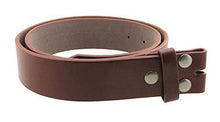 Leather Belt Strap with Smooth Grain Finish 1.5" Wide with Snaps