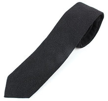 Men's Skinny Necktie Tie Textured and Distressed Finish - 50% Cotton 50% Linen