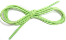 Waxed Cotton Round Shoelaces 1/8" Thick Solid Colors For Dress Shoes