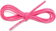 Waxed Cotton Round Shoelaces 1/8" Thick Solid Colors For Dress Shoes
