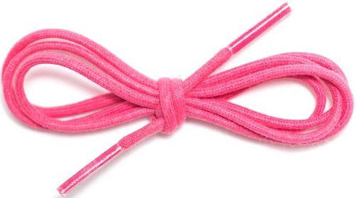 Waxed Cotton Round Shoelaces 1/8" Thick Solid Colors For Dress Shoes Pink / 36" (91 cm) Waxed Cotton Round Shoelaces 1/8" Thick Solid Colors For Dress Shoes Pink / 36" (91 cm)