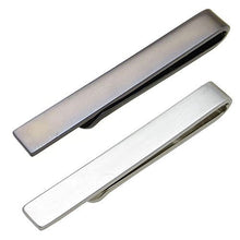 Mens Tie Clip Bar Metallic Finish - Firm Hold Sleek Design and Perfect For Skinny Ties