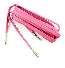 Flat Sheepskin Leather Shoelaces 1/4" Wide 51" Long Metal Agelts - Great For Sneakers and Shoes