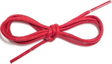 Waxed Cotton Round Shoelaces 1/8" Thick Solid Colors For Dress Shoes