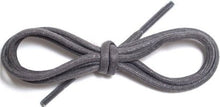 Waxed Cotton Round Shoelaces 1/8" Thick Solid Colors For Dress Shoes