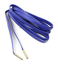 Flat Sheepskin Leather Shoelaces 1/4" Wide 51" Long Metal Agelts - Great For Sneakers and Shoes