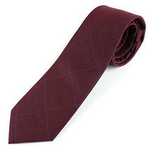 Men's Cotton Skinny Necktie Colorful Cross Stich Pattern - 2 1/2" Width Tie