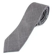 Men's Cotton Skinny Necktie Colorful Cross Stich Pattern - 2 1/2" Width Tie