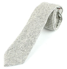 Men's Wool Knit Skinny Vintage Weave Necktie Tie Textured Worn Style - 2 1/2" Width Tie